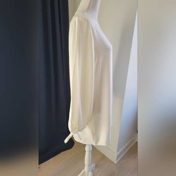 MISSGUIDED | White Tie Sleeve Dress - Picture 5 of 10